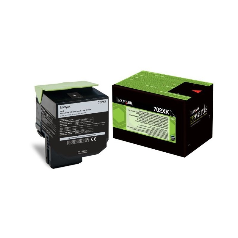 Lexmark 70C2XK0 CS/CX510 Black Return Programme 8K Toner Cartridge ...