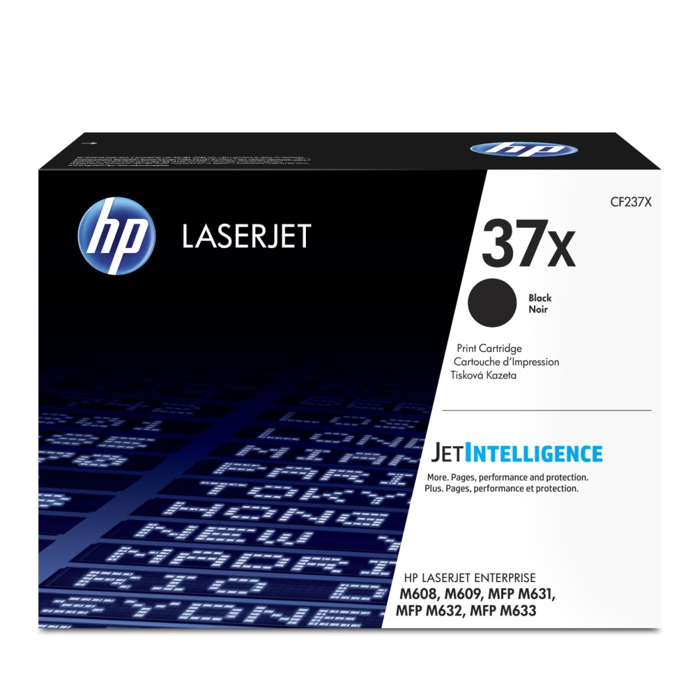 HP 37X High Yield Black Original LaserJet Toner Cartridge (CF237X ...